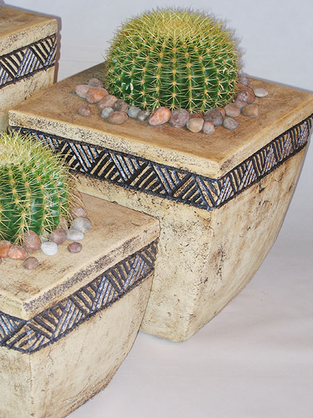 Stonecraft Jade Planters - African Design